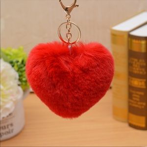 Heart Puff Keychain